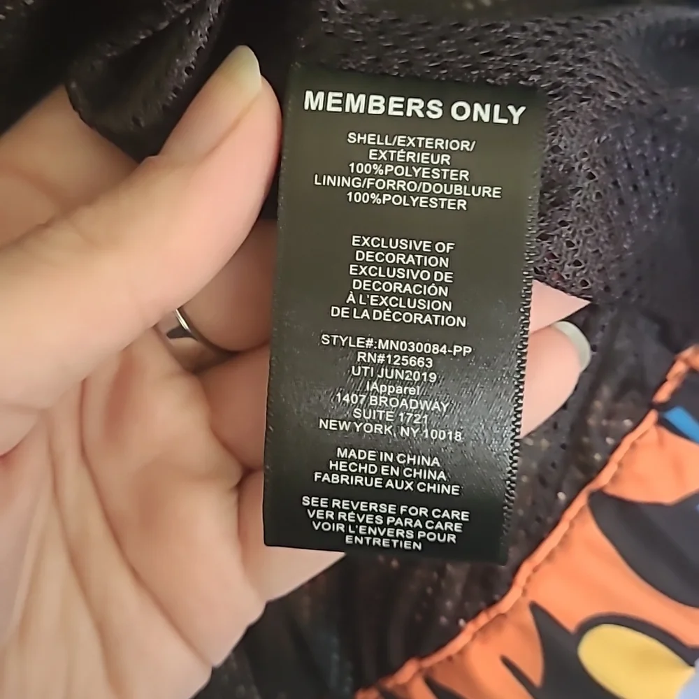 Members Only x Nickelodeon [+ Dolls Kill] Unisex 90s Cartoons Windbreaker Jacket - Picture 16 of 17